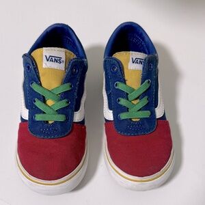 Vans Kids Red and Blue Sneakers